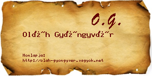 Oláh Gyöngyvér névjegykártya